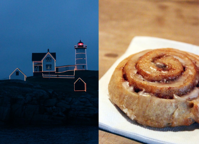 Nubble Lighthouse & Cinnamon Buns 