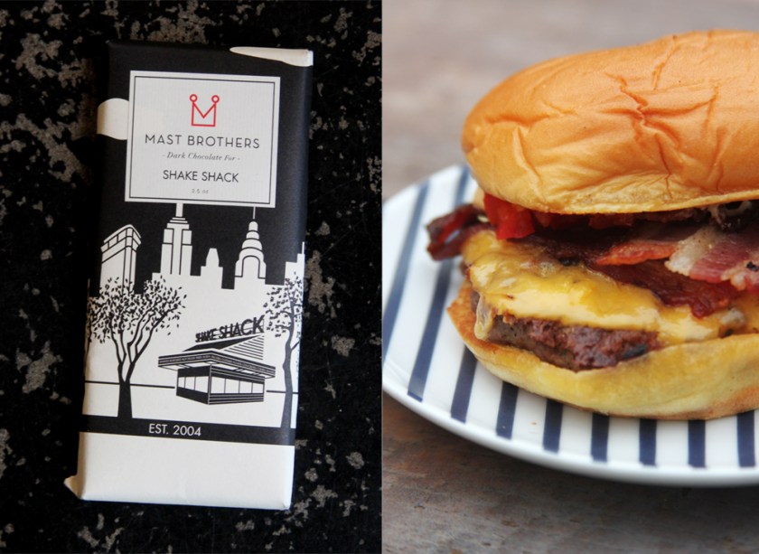 Mast Brothers Chocolate Bar-- A Shake Shack dark chocolate blend with earthy notes of cranberry and cinnamon